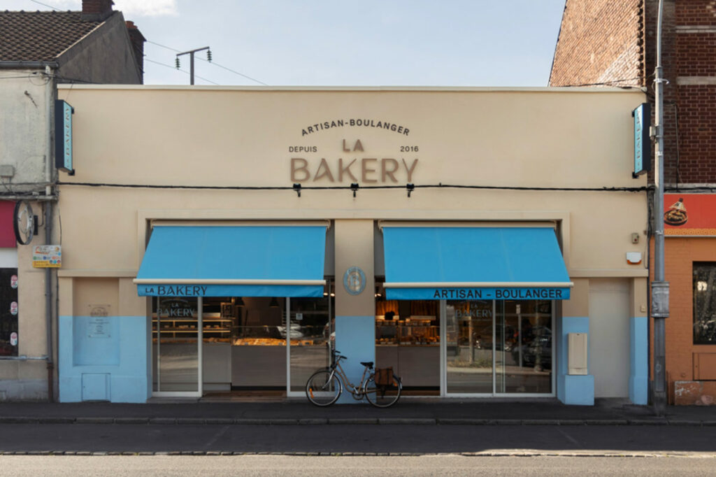 Façade de la boulangerie artisanale la Bakery à Tergnier