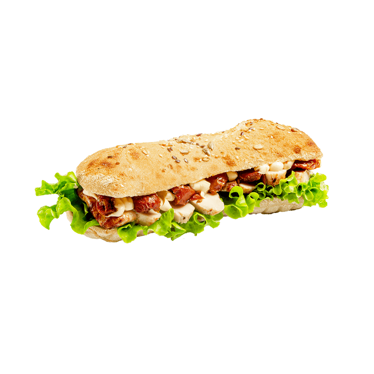 Sandwich poulet, tomates confites | Boulangerie artisanale La Bakery - Beautor & Tergnier